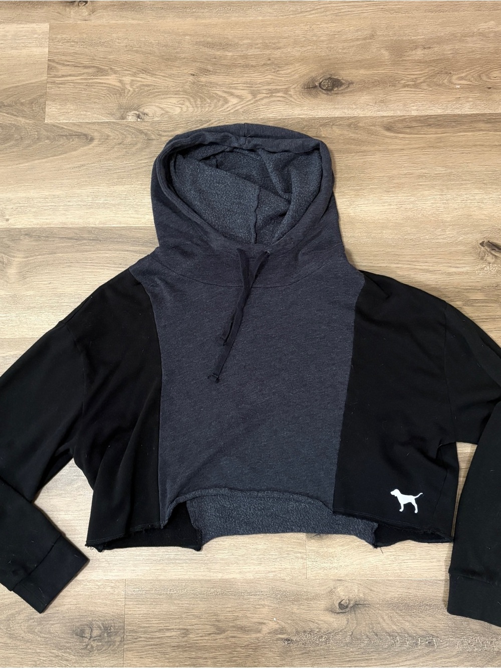 PINK Cropped Hoodie